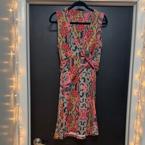 Prana Multicolor Floral Midi Dress